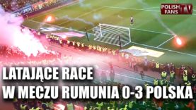 Latające race w meczu Rumunia 0-3 Polska (11.11.2016 r.)
