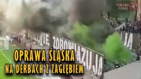 Oprawa kibiców Śląska na derbach z Zagłębiem [LQ] (26.11.2017 r.)