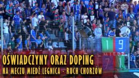 Oświadczyny oraz doping na meczu Miedź Legnica – Ruch Chorzów (28.04.2018 r.)