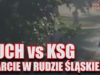 Ruda Śląska: RUCH vs KSG – starcie z użyciem rakietnic i pistoletów do paintballa [low quality]