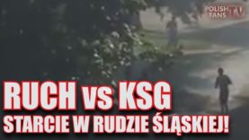 Ruda Śląska: RUCH vs KSG – starcie z użyciem rakietnic i pistoletów do paintballa [low quality]