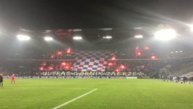 Ultras Górnik Zabrze na meczu z Lechią (08.12.2017 r.)