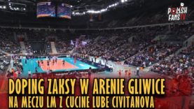 Doping kibiców ZAKSY w Arenie Gliwice podczas meczu LM z Cucine Lube Civitanova (15.01.2019 r.)