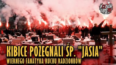 Kibice pożegnali Śp. „Jasia” – wiernego fanatyka Ruchu Radzionków (15.12.2018 r.)