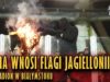 Legia wniosła flagi Jagiellonii na stadion w Białymstoku (26.10.2018 r.)