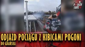 Odjazd pociągu z kibicami Pogoni Szczecin do Gdańska (09.02.2019 r.)
