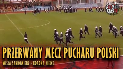 Przerwany mecz Pucharu Polski Wisła Sandomierz – Korona Kielce [LQ]  (03.10.2018 r.)