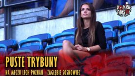 Puste trybuny na meczu Lech Poznań – Zagłębie Sosnowiec (12.08.2018 r.)