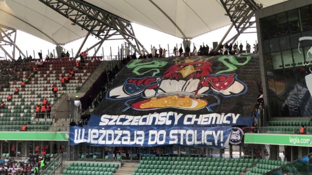 „SZCZECIŃSCY CHEMICY” – oprawa Pogoni w Warszawie (13.04.2019 r.)