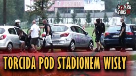 Torcida pod stadionem Wisły – wymiana zdań (25.08.2018 r.)