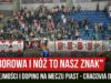 „WYBOROWA I NÓŻ TO NASZ ZNAK” – uprzejmości i doping na meczu Piast – Cracovia (26.04.2019 r.)