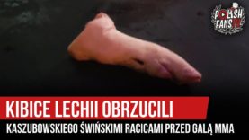 Kibice Lechii obrzucili Kaszubowskiego świńskimi racicami na ważeniu przed galą MMA (17.05.2019 r.)
