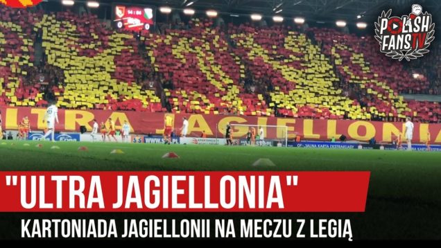„ULTRA JAGIELLONIA” – kartoniada Jagiellonii na meczu z Legią (13.09.2019 r.)