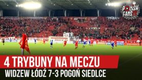 4 trybuny na meczu Widzew Łódź 7-3 Pogoń Siedlce (12.10.2019 r.)