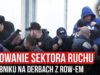 Gazowanie sektora Ruchu w Rybniku na derbach z ROW-em (19.10.2019 r.)