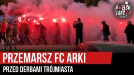 Przemarsz FC Arki Gdynia przed derbami z Lechią Gdańsk (20.10.2019 r.)