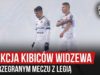 Reakcja kibiców Widzewa po przegranym meczu z Legią (30.10.2019 r.)