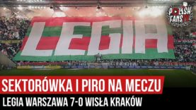 Sektorówka i piro na meczu Legia Warszawa 7-0 Wisła Kraków (27.10.2019 r.)