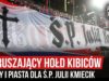 Wzruszający hołd kibiców Wisły i Piasta dla Ś.P. Julii Kmiecik (18.10.2019 r.)