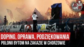Doping, oprawa, podziękowania Polonii Bytom na zakazie w Chorzowie (26.10.2019 r.)