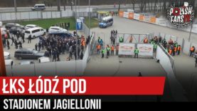 ŁKS Łódź pod stadionem Jagiellonii (03.11.2019 r.)