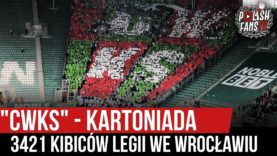 „CWKS” – kartoniada 3421 kibiców Legii we Wrocławiu (08.12.2019 r.)