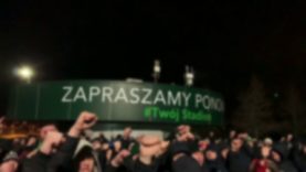 Kibice Śląska pod stadionem (14.12.2019 r.)