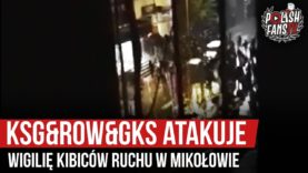 KSG&ROW&GKS atakuje wigilię kibiców Ruchu w Mikołowie (21.12.2019 r.)