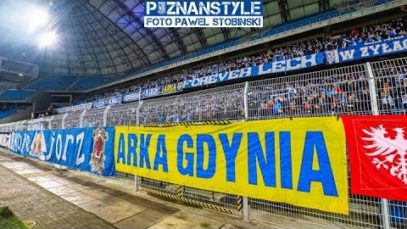 LECH POZNAŃ – Arka Gdynia (19.12.2019): doping kibiców Kolejorza