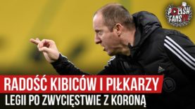 Radość kibiców i piłkarzy Legii po zwycięstwie z Koroną (30.11.2019 r.)