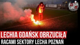 Lechia Gdańsk obrzuciła racami sektory Lecha Poznań (23.02.2020 r.)