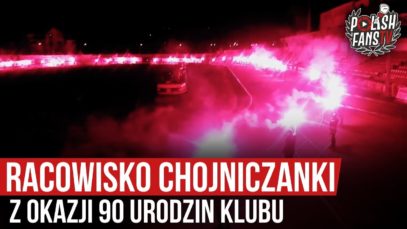 Racowisko Chojniczanki z okazji 90 urodzin klubu (10.03.2020 r.)