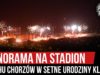 Panorama na stadion Ruchu Chorzów w setne urodziny klubu (20.04.2020 r.)