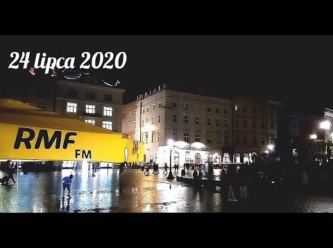 Feta Cracovii na krakowskim rynku po zdobyciu Pucharu Polski (24.07.2020 r.)