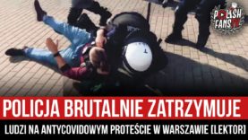 Policja brutalnie zatrzymuje ludzi na antycovidowym proteście w Warszawie [LEKTOR] (24.10.2020 r.)