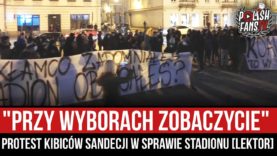 „PRZY WYBORACH ZOBACZYCIE” – protest kibiców Sandecji w sprawie stadionu [LEKTOR] (06.03.2021 r.)
