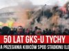 50 lat GKS-u Tychy – policja przegania kibiców spod stadionu [LEKTOR] (20.04.2021 r.)