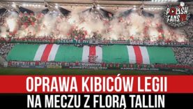 Oprawa kibiców Legii na meczu z Florą Tallin (21.07.2021 r.)