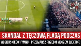 Skandal z tęczową flagą podczas węgierskiego hymnu – przemarsz przed meczem [LEKTOR] (01.07.2021 r.)