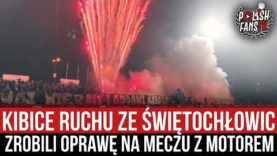 Kibice Ruchu ze Świętochłowic zrobili oprawę na meczu z Motorem(26.11.2021 r.)