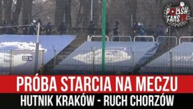 Próba starcia na meczu Hutnik Kraków – Ruch Chorzów (14.11.2021 r.)