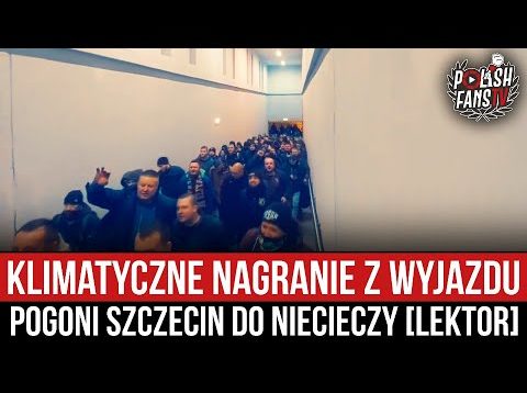 Klimatyczne nagranie z wyjazdu Pogoni Szczecin do Niecieczy [LEKTOR] (04.12.2021 r.)