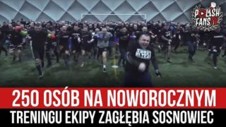 250 osób na noworocznym treningu ekipy Zagłębia Sosnowiec (02.01.2022 r.)