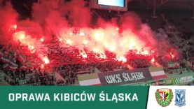 KIBICE: Oprawa kibiców Śląska w meczu z Lechem Poznań