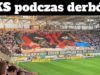 Oprawy ŁKSu, ostrzelanie sektora Widzewa – derby Łodzi 03.05.2022r. ŁKS Łódź vs Widzew Łódź