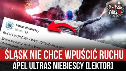 Śląsk nie chce wpuścić Ruchu – apel Ultras Niebiescy [LEKTOR] (10.05.2022 r.)