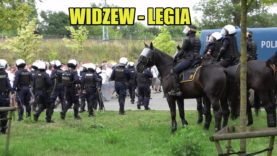 Widzew – Legia: Przemarsz kibiców Legii, przejazdy alarmowe i akcja Policji