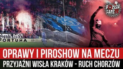Oprawy i piroshow na meczu przyjaźni Wisła Kraków – Ruch Chorzów (16.09.2022 r.)