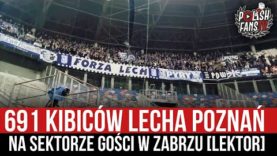 691 kibiców Lecha Poznań na sektorze gości w Zabrzu [LEKTOR] (16.10.2022 r.)